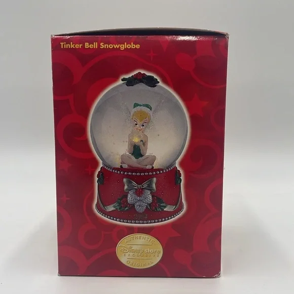 Christmas Disney Store Exclusive TINKER BELL Snow Globe 2004 - Picture 10 of 11